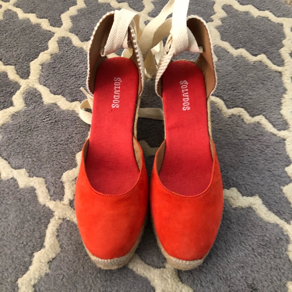 Red Soludo Wedges